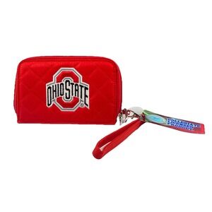 The OHIO STATE BUCKEYES Smart Wallet Coin Purse Red Licensed Touchscreen Texting